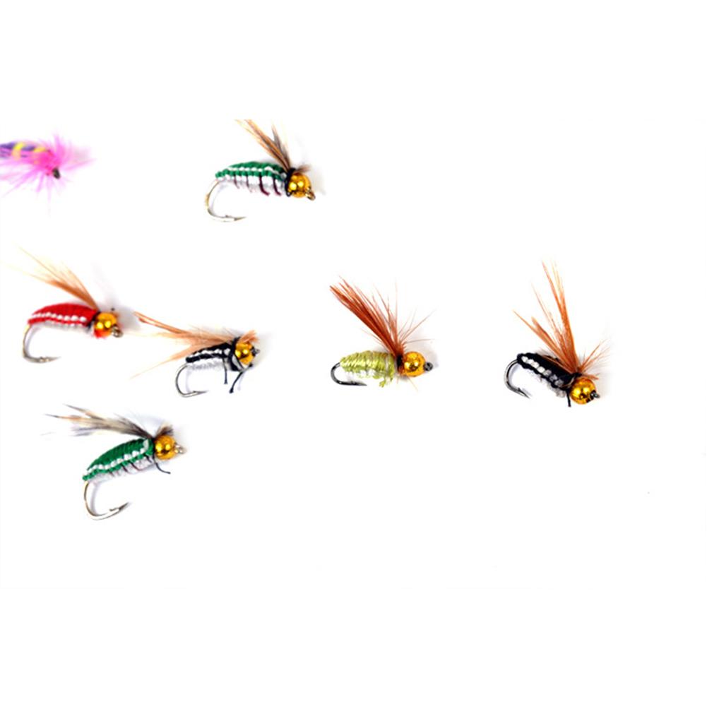 40pcs Simulation Fly Shape Fishing Hooks With Box Fast Sinking Artificial Insect Fishing Tackle