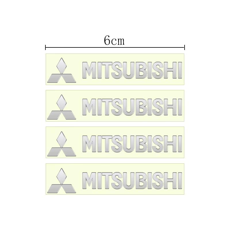 Car Window Wiper Stickers Metal emblem Auto Decor Decals For Mitsubishi ASX LANCER OUTLANDER PAJERO Ralliart Car Accessories