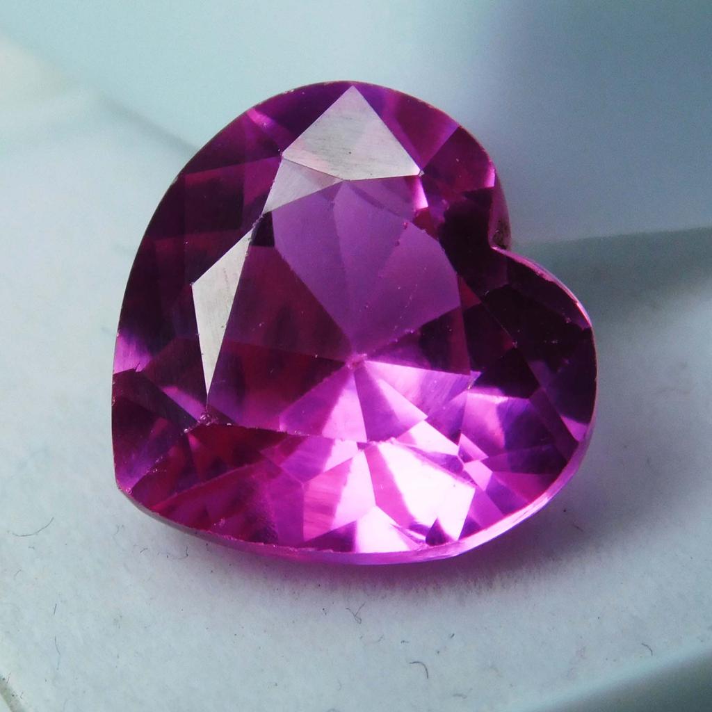 Natural Sapphire Pink Heart Cut 7 Carat Loose Gemstone Ring Size Gem