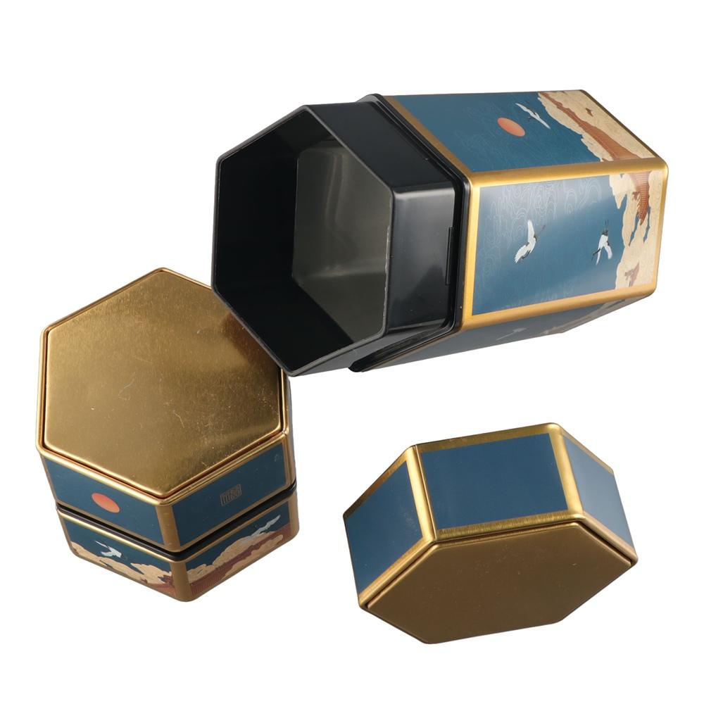 Container Hexagonal Tea Set Accessories Empty Tea Box Tea Pot Tea Storage Tank Tea Organizer