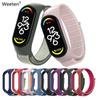 ForMi Band 10 3 4 7 9 Colorful Soft Silicone For MI Band 7 Strap Smart Bracelet Replacement for Mi Band 10