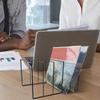 Vinyl Record Stand Vinyl Record Display Shelf Black Iron Desktop Storage Book Rack Record Collection Storage Exhibit Stand