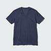 Uniqlo Сухой цвет, V-образный вырез, футболка (Короткий рукав)