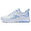 Meteor Non-Slip Wear-Resistant Low-Top Running Shoes Women Sneaker White Blue ARXT010-3