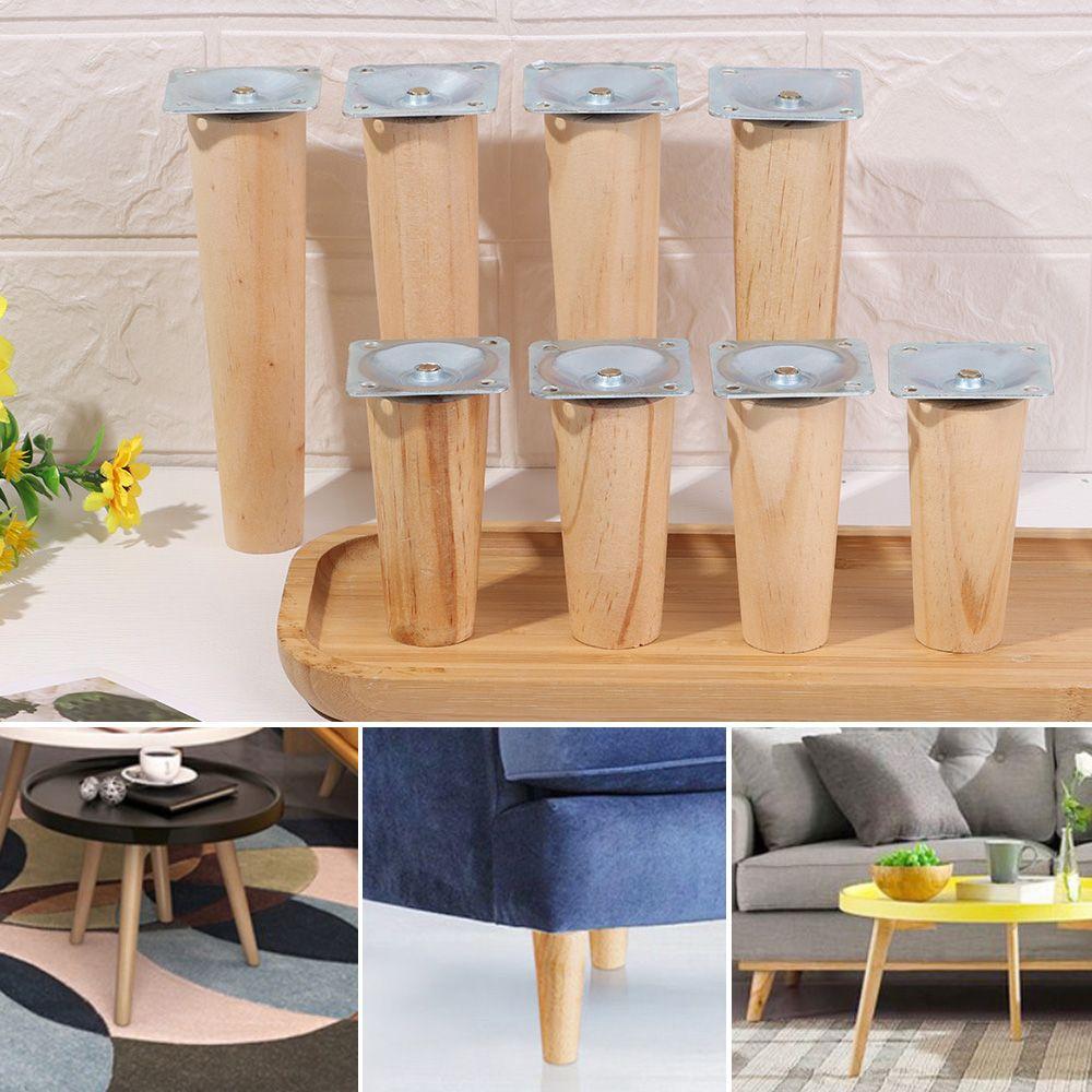Desk Sofa Chair Tapered Feet Wooden Furniture Legs Furniture Accessories Nightstand Storage Box Leg