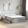 VidaXL Bed Frame with Drawers Without Mattress Sonoma Grey 150x200 Cm 3280655