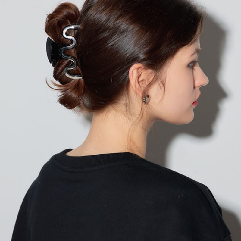 Les Bijoux Philosophy LB_Black mirror hair claw_3type