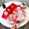 70CM×70CM Imitation Silk Printed Versatile Scarf for Women - Multifunctional Decorative Silk Neck Scarf