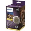 Ampoule LED - PHILIPS - Globe Mini Smoky - 2 W - Blanc Chaud - E27