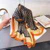 Spring And Summer Simulation Silky Brocade Fashion Silk Scarf Long Scarf Silky Printed Shawl Versatile Headscarf Scarf