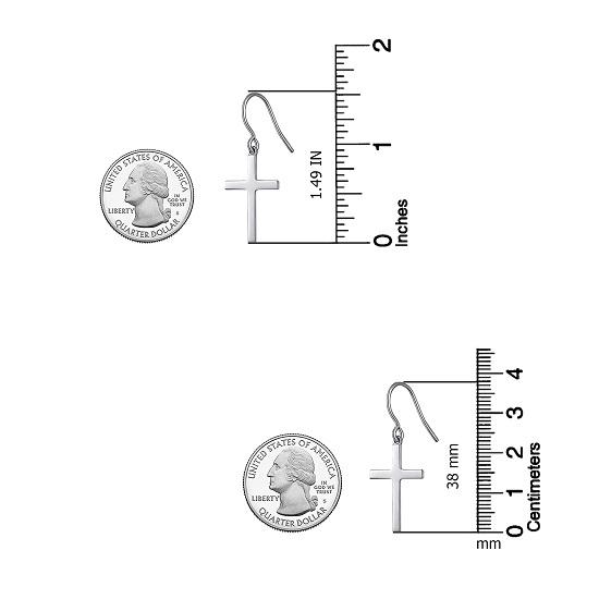 LeCalla Ювелирные изделия из стерлингового серебра S925, серьги-крестики для девушек и женщин
