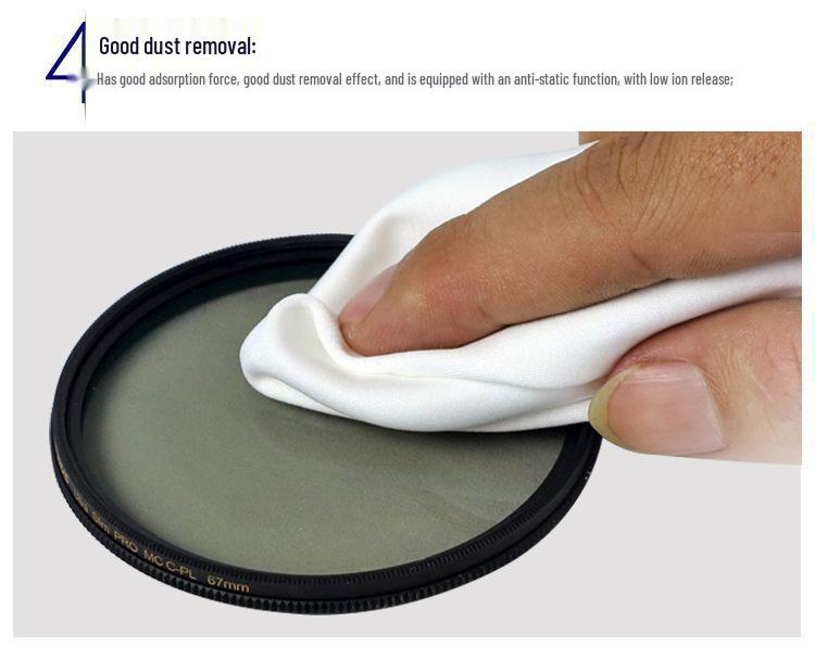 Антистатическая салфетка из микрофибры: Без пыли, без ворсинок, для защиты УФ-печатающей головки и ЖК-экрана