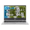 ASUS Chromebook CX1 with Japanese Transparent Silver 15.6-inch Keyboard, 1.8kg, (CX1500CKA-EJ0015)