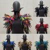 Natural Feather Shrugs Shawl Luxury Feather Cape Halloween Cosplay Shawl