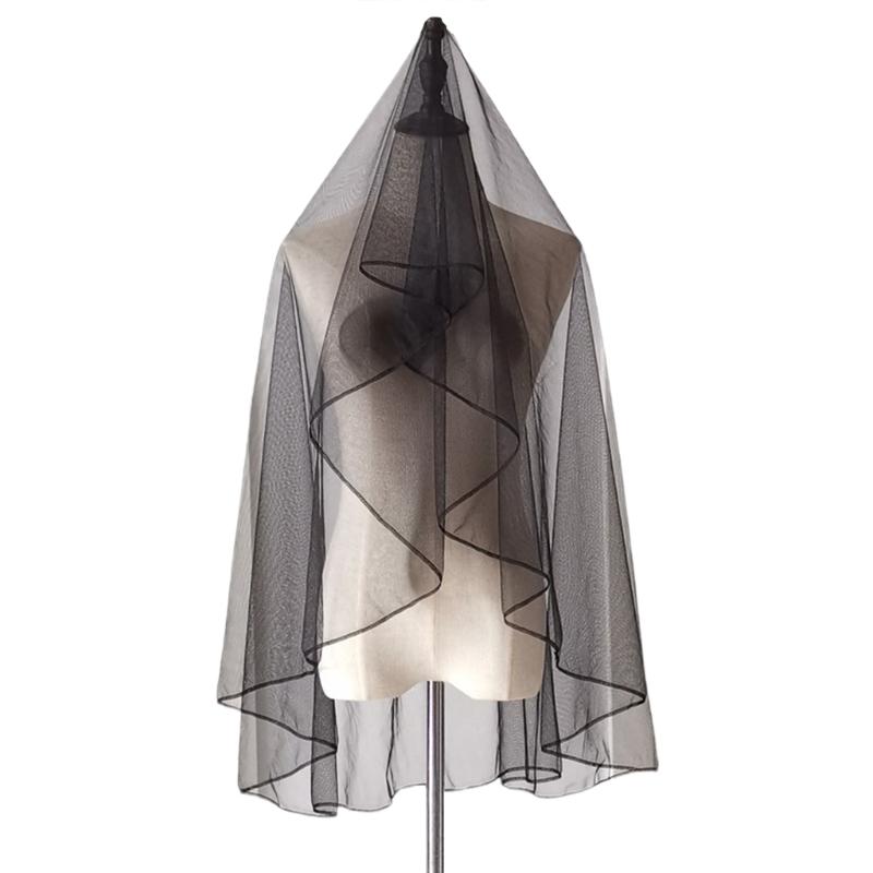 Сетка Вуаль Головной убор Черная Тюлевая Вуаль Головной убор для Хэллоуин Вечеринки Карнавала Винтажный Косплей Головной убор Праздничные Принадлежности