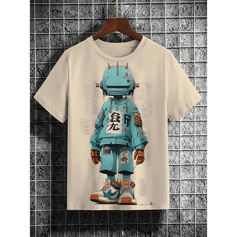 Милая футболка с рисунком выдры, кошки, панды, для мужчин, забавные футболки с 3D-принтом в виде животных, повседневные футболки с коротким рукавом и круглым вырезом, уличные спортивные футболки