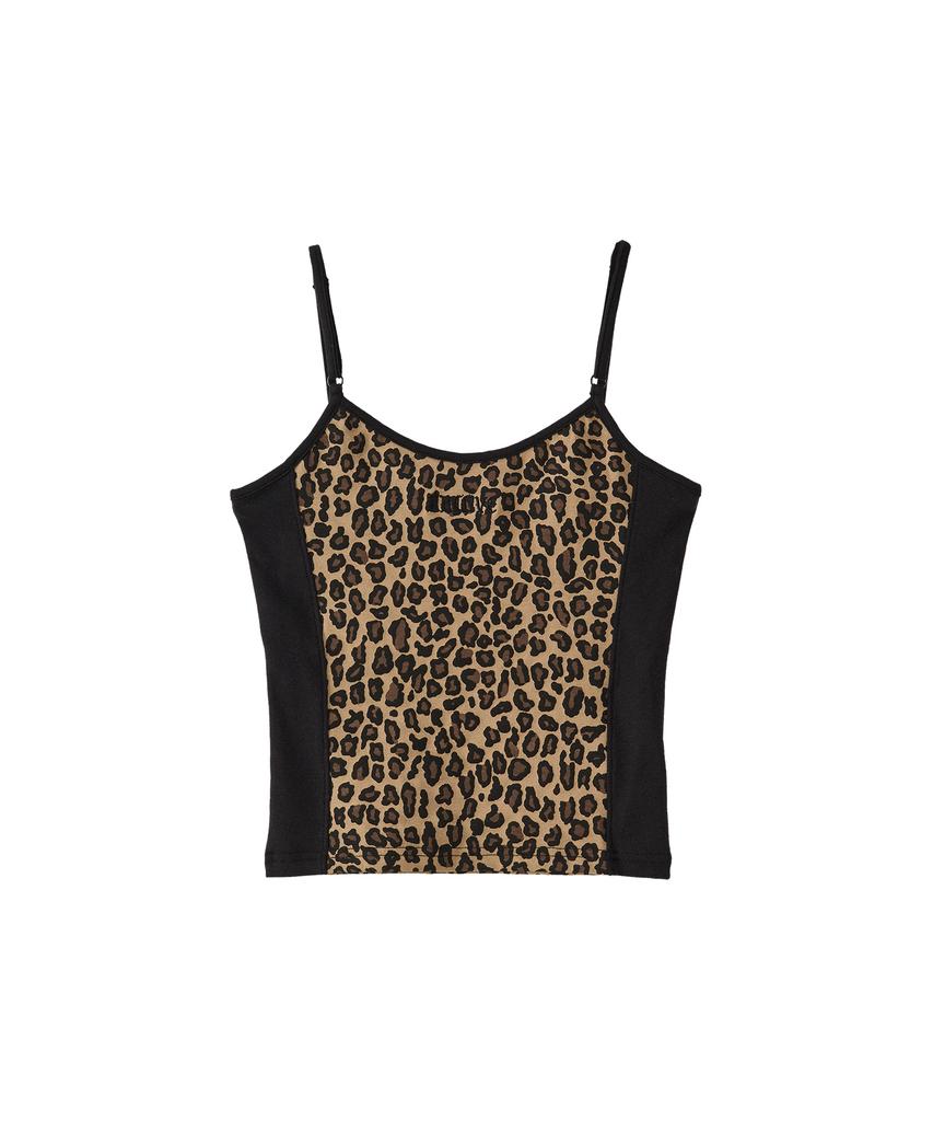 ARCLIVE Color Block Leopard Sleeveless (Brown)