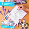 Детская K-pop Книга для обведения и раскрашивания Охотник на демонов - Мультяшный и Аниме Лайн-арт, Альбом для эскизов для малышей | Праздничный подарок для детей
