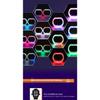 2 шт. 5D RGB Ангельские Глаза Кольца Гало с Поворотниками Приложение Bluetooth Светодиодные Мотоцикл Модификация Дневные Ходовые Огни Автомобильная Фара 12В