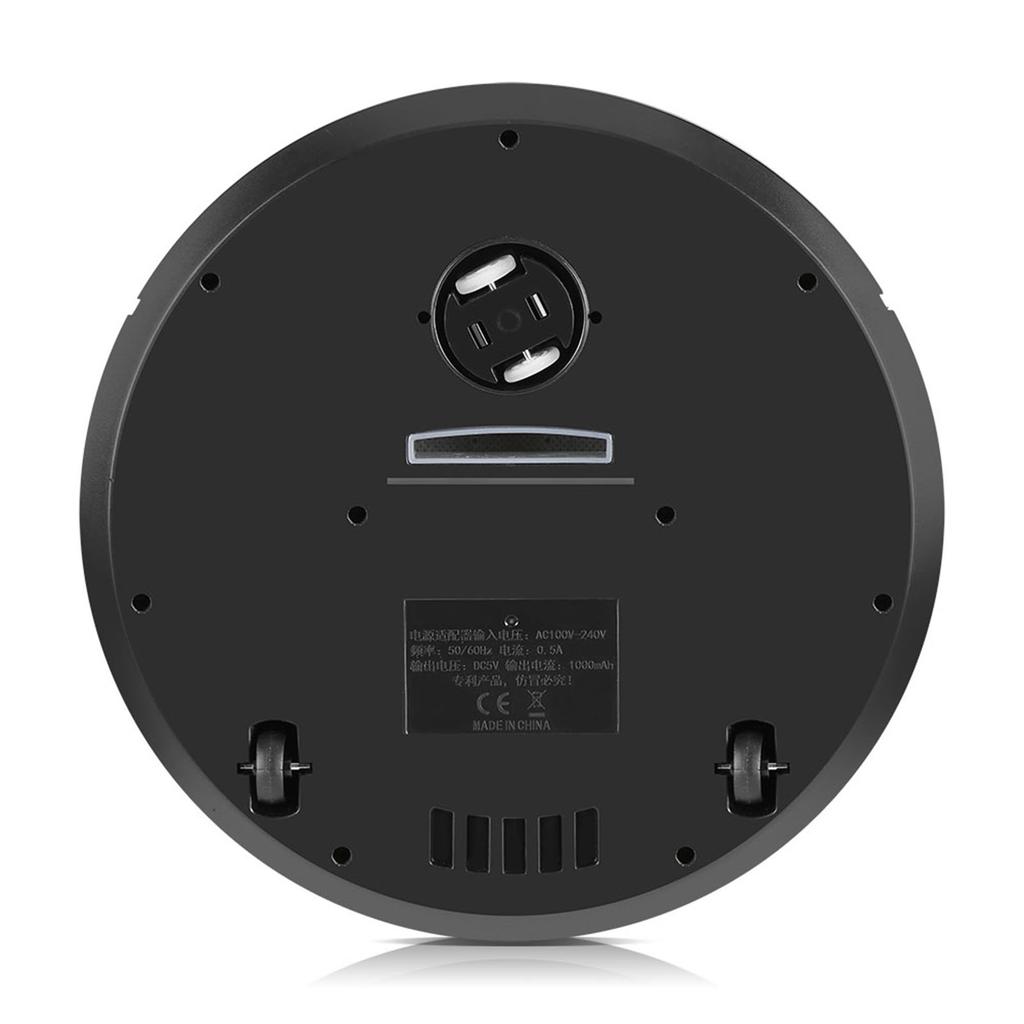 USB Rechargeable Automatic Smart Robot Vacuum Floor Cleaner Household Sweeping Machine Black