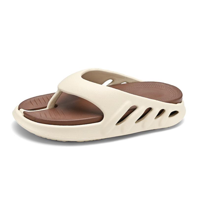 Pallene Men Fashion Casual Summer Sandals Beach Slippers For Men Thick Bottom Flip Flops Men Home Non-Slip Bathroom Slides