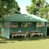 VidaXL Folding Pop-Up Party Tent 3 Sidewalls Green, Tent, Awning Tent, Gazebo Awning 4004944