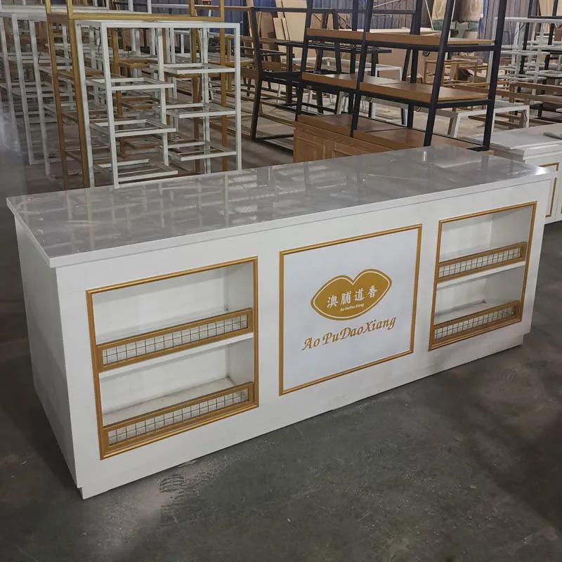 Новые товары Yff в наличии Белый Пекарня Кассир Кондитерская Магазин Красок Бар Поддержка Индивидуальное изготовление