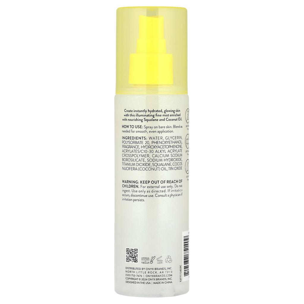 Onyx Professional, Coconut Bliss, Hydrating Shimmer Mist, Coconut & Vanilla, 6.5 Fl Oz (200 Ml)