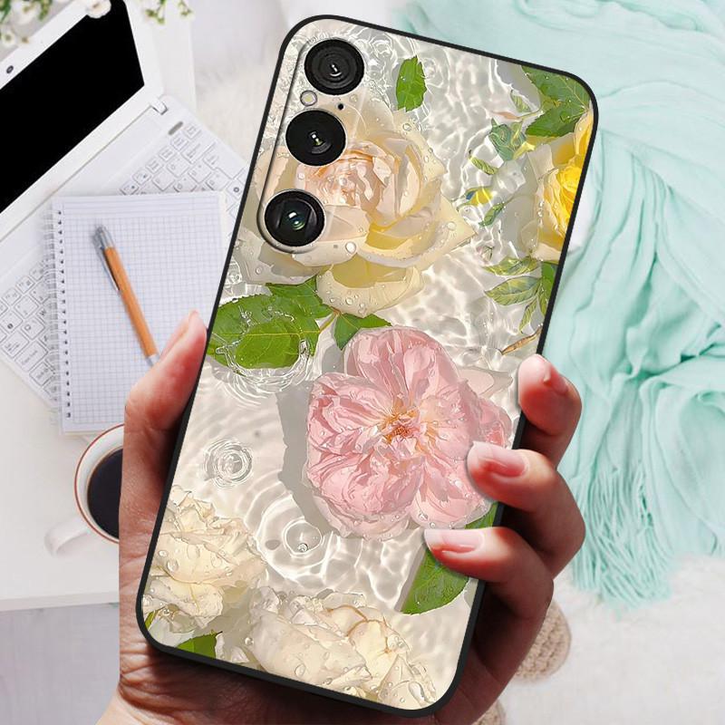Чехол для Sony Xperia 1 VI Животные Мягкий Силикон ТПУ Задняя Крышка Чехлы для Телефона Для Sony Xperia1 VI Защитный Бампер Ударопрочный Capa