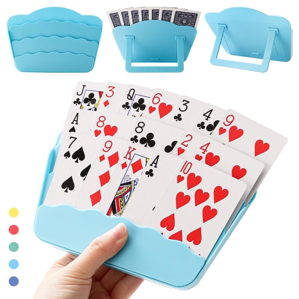 Expandable Playing Cards Holders Three-Layer Expandable Card Holder Board Game Accessories