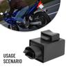 Flasher Relay Motorcycle Accessories 3x2.9x6.5cm Black Adjusted Within 70-90 Times / Minute For LED Turn Signals