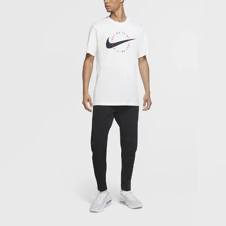 Nike T Shirts Men's White Crew Neck Moderate DA8866-100