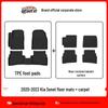 Kia Sonet 2020-2023 TPE Floor and Trunk Mats: Eco-Friendly, Odorless, Waterproof