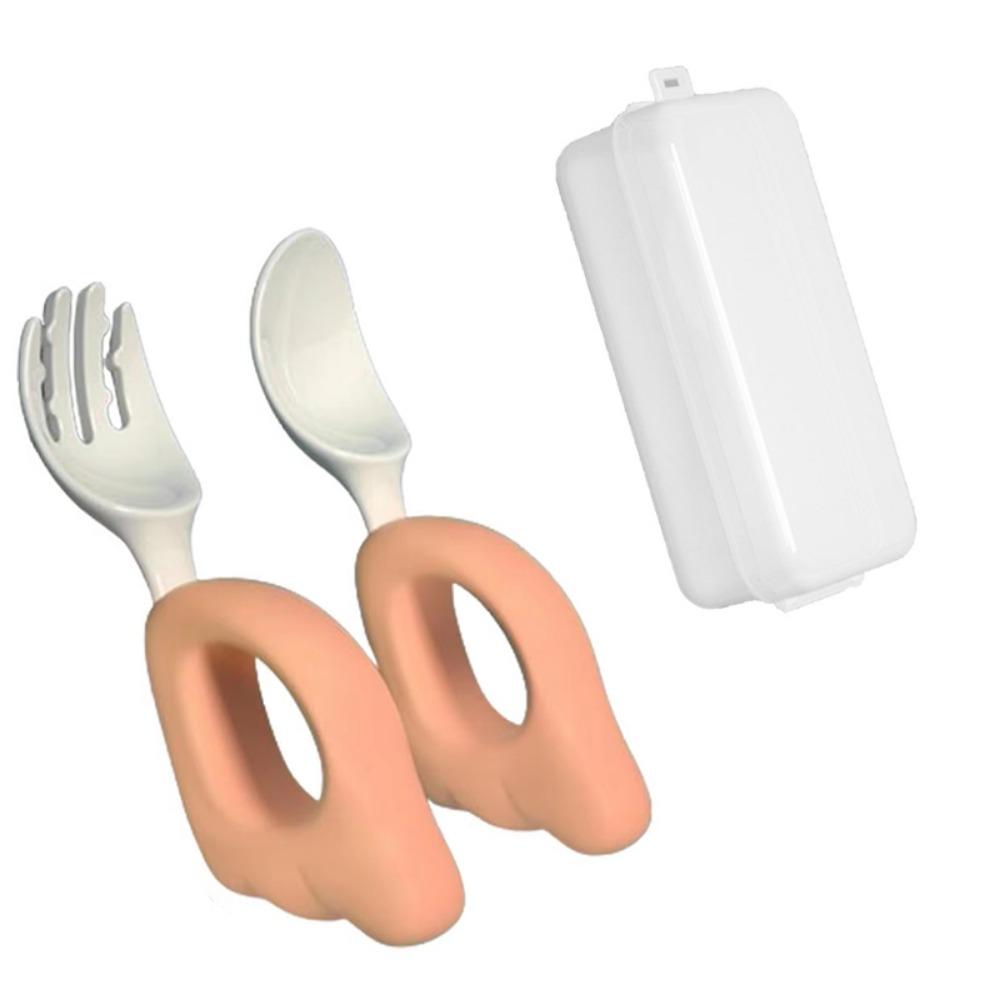 Набор детских вилок и ложек, безопасный для мытья в посудомоечной машине, Набор детских столовых приборов для самостоятельного кормления, Дети