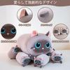 Плюшевая игрушка кошка - Мама-кошка и четыре котенка - Плюшевая игрушка кошка, Подушка-тело кошка, Сжимающееся животное, Подарок на день рождения, Мальчики, Девочки, Рождественский подарок (СЕРЫЙ КОТ,