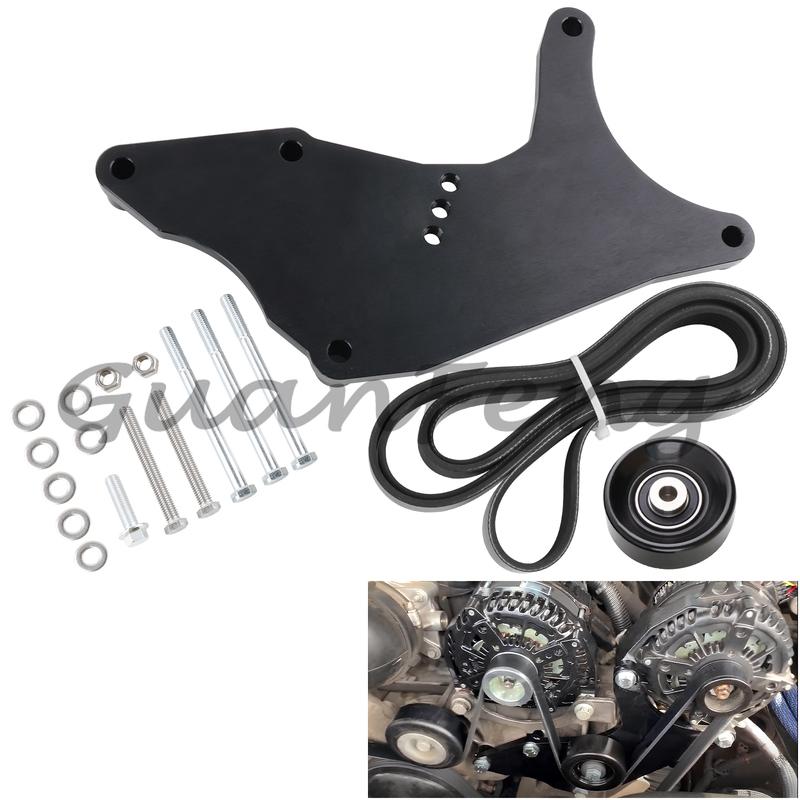 LS Truck SUV Dual Alternator Bracket Kit For GM 4.8L 5.3L 6.0L 6.2L Vortec V8 Engine 1999-2013 For Chevy Tahoe Silverado For GMC