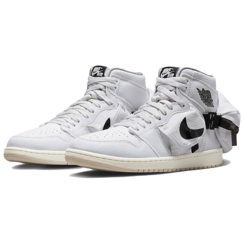 Air Jordan 1 Retro High Utility Белые Черные мужские кроссовки Sail DO8727-100