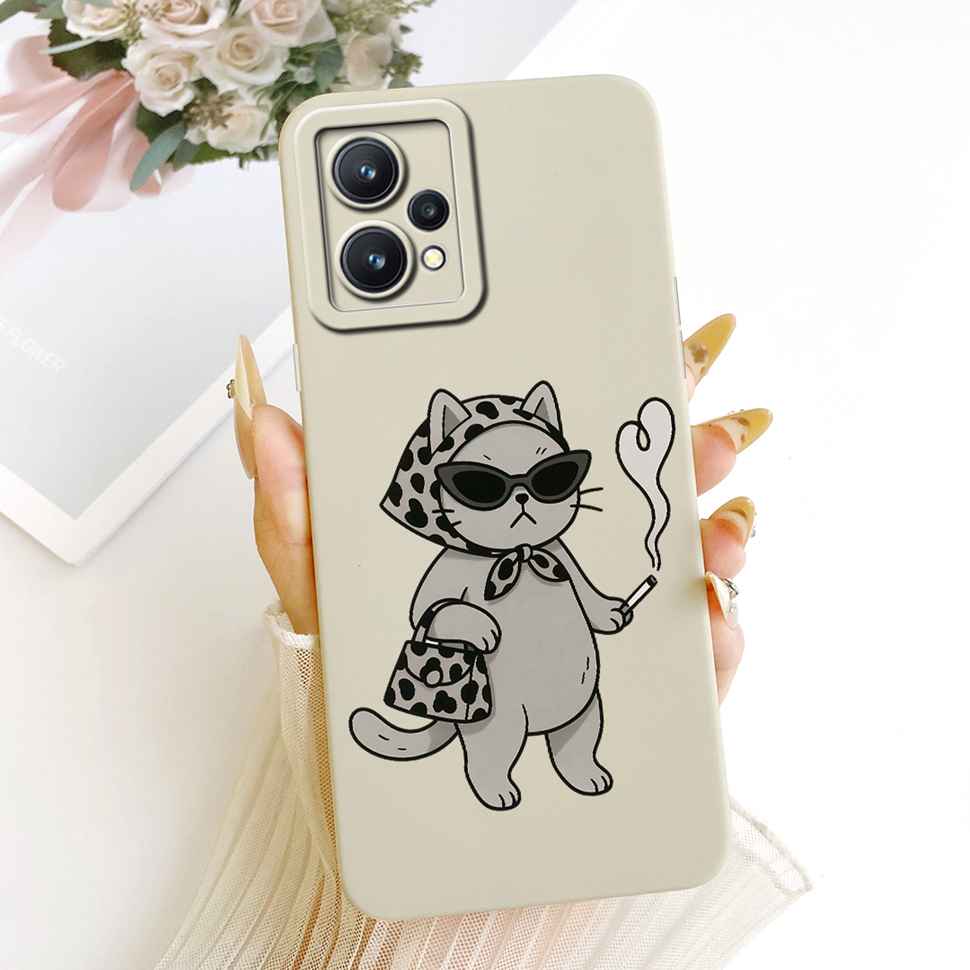 Чехол для Realme 9 Pro Plus Милый рисунок кошки Силиконовый мягкий чехол для Realme 9 ProPlus Pro+ 5G RMX3392 RMX3393 Fundas