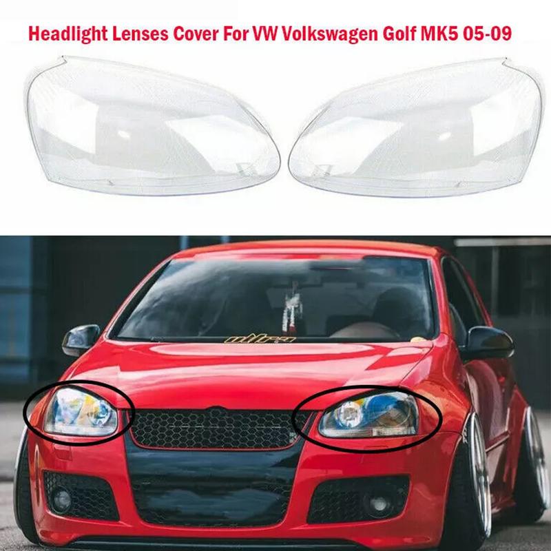 Artudatech 2 шт. Передняя фара Стекло Фары Прозрачная крышка 1K6941005S Для VW MK5 2005-2009 Автомобильные аксессуары 2006 2007 2008