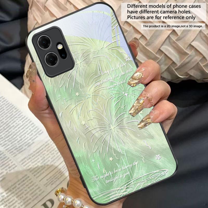 Исцеляющая завораживающая аура Для vivo Y16 Y76 Y75 Y52 Y72 Y55 Y72 5G Y100 Y33s 4G Y03 Y36 Y35 iQOO 12 Z9 Turbo Черный стеклянный чехол для телефона