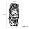Tribal Lion Long-lasting Tattoo Sleeve Black Tattoo Sticker Temporary Tattoos Fake Tattoo Stickers