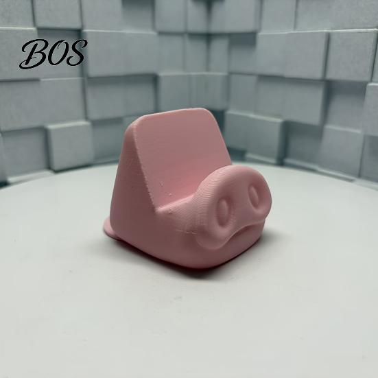 Lightweight Phone Accessory Cute Pig Nose Mobile Holder Desk Stand, 3D Printed Cell Novelty Stand Mount for Office Home Desktop, Stable Hands