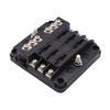 6-позиционный блок предохранителей с держателем коробки заземления, защитной крышкой, светодиодной индикацией, болтовыми клеммами для автомобиля, лодки