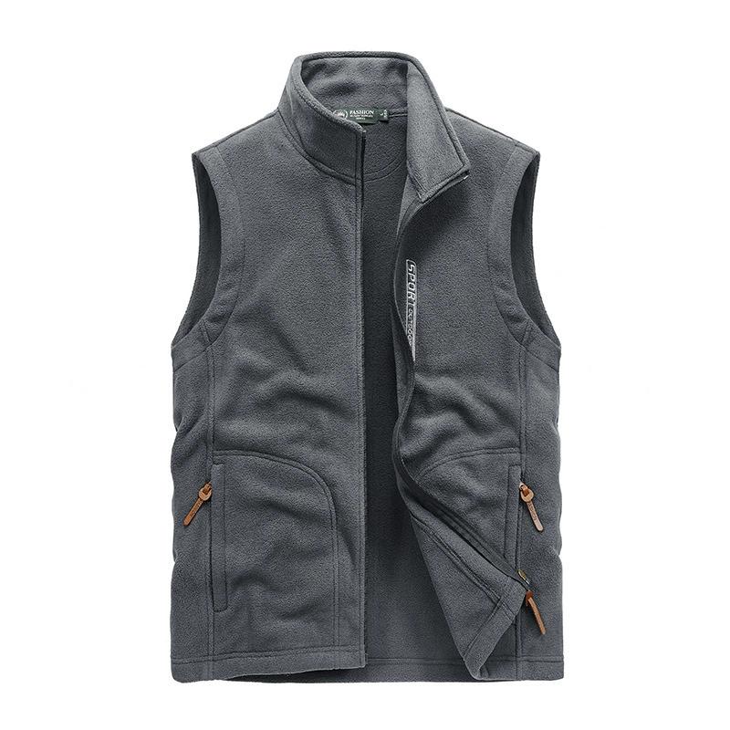Plus Size Men 'S Fleece Vest Casual Fleece Thermal Vest Vest Jacket