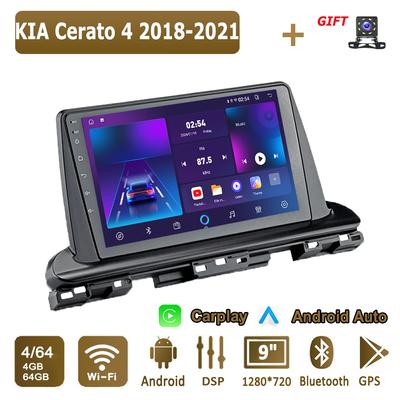Android Carplay автомобильное радио для KIA Cerato 4 2018-2021 мультимедийный проигрыватель головное устройство стерео GPS навигация BT WIFI 4+64 ГБ