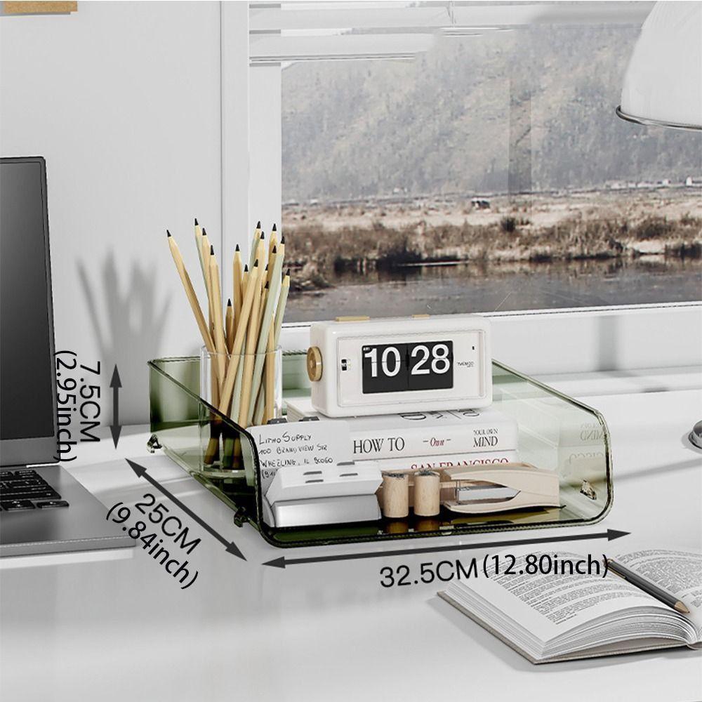 Штабелируемый органайзер для документов формата А4, большая емкость, акриловые органайзеры для журналов, настольные