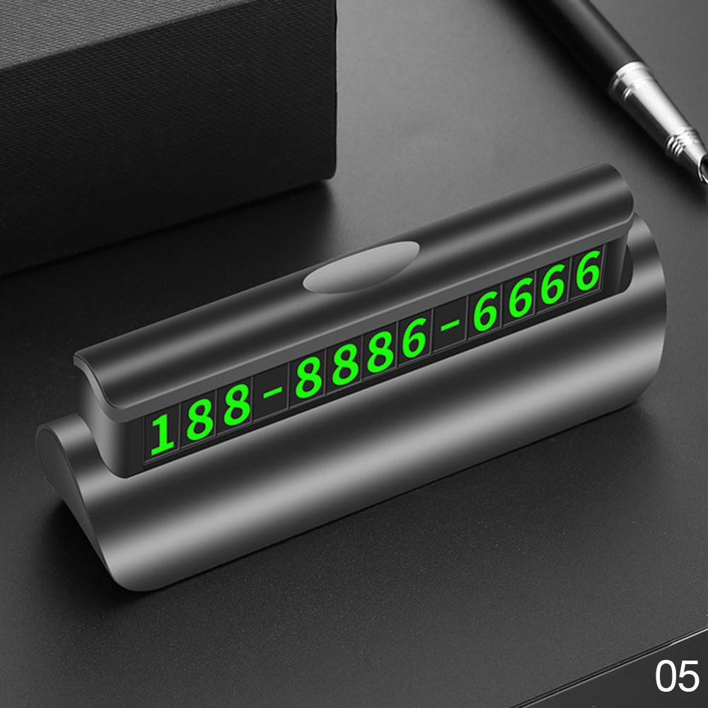 Скрытый светящийся автомобильный номерной знак, автомобильная наклейка, ночник, номер телефона в автомобиле для стайлинга автомобилей, временная парковочная карта