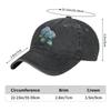 Blue Hydrangea Flower Fashion Classic Cotton Trucker Hat Summer Dad Cowboy Cap Outdoor Leisure Basketball Caps