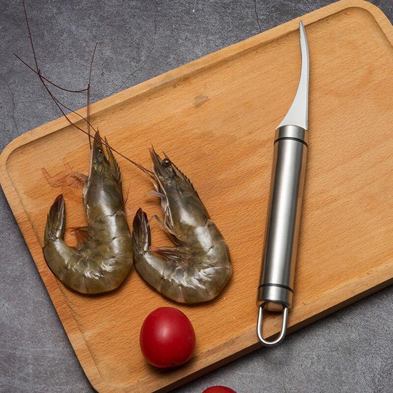 1 комплект, нож для зачистки креветок, чистящая леска для креветок, нож для удаления панциря, нож для открытия креветок, очистка креветок, артефакт креветок