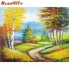 RUOPOTY Frameless Forest Landscape DIY Digital Painting By Numbers Modern Wall Art Canvas Painting For Home Decoration